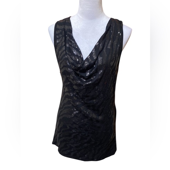 Tops - Sequined Embellished Tank Top